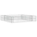 vidaXL horganyzott acél gabion magaságyás 100 x 100 x 20 cm