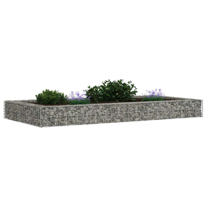 vidaXL horganyzott acél gabion magaságyás 200 x 100 x 20 cm