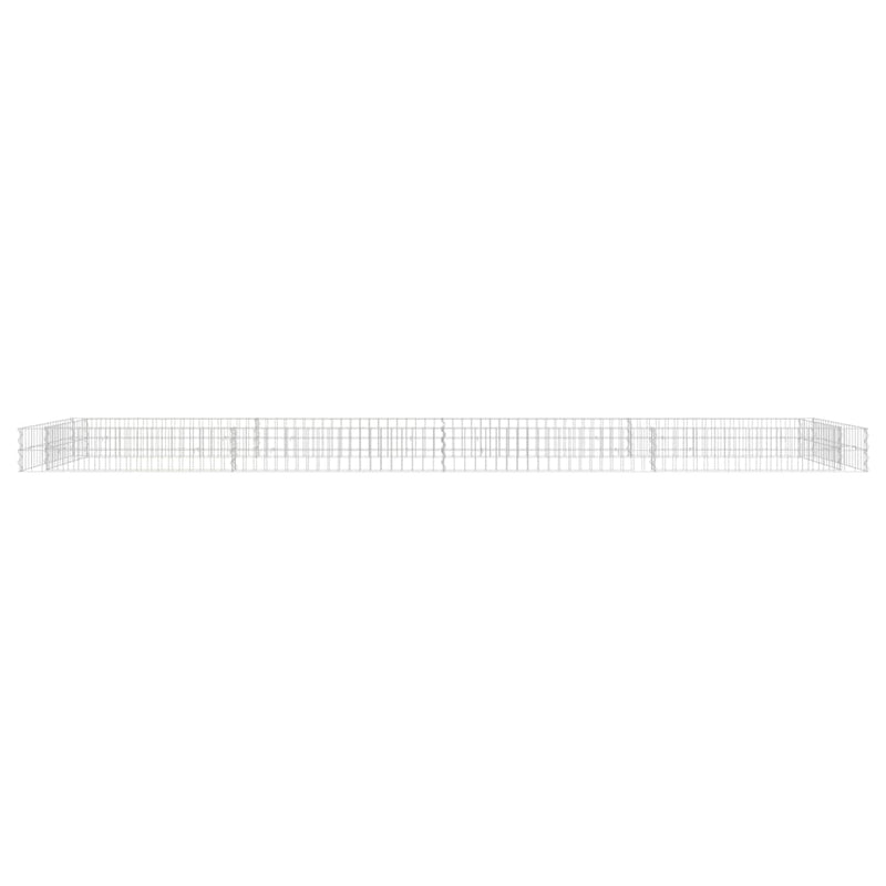 vidaXL horganyzott acél gabion magaságyás 400 x 100 x 20 cm