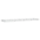 vidaXL horganyzott acél gabion magaságyás 400 x 100 x 20 cm
