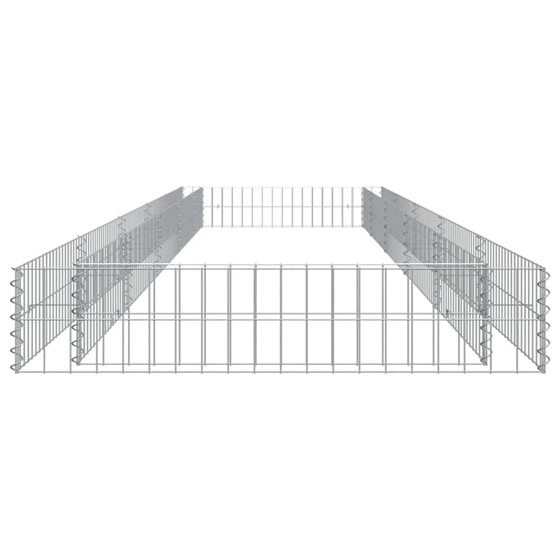 vidaXL horganyzott acél gabion magaságyás 500 x 100 x 20 cm