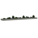 vidaXL horganyzott acél gabion magaságyás 600 x 100 x 20 cm