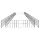 vidaXL horganyzott acél gabion magaságyás 800 x 100 x 20 cm