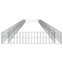 vidaXL horganyzott acél gabion magaságyás 800 x 100 x 20 cm