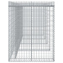 vidaXL horganyzott vas gabionkosár szemeteskukához 350 x 91 x 120 cm