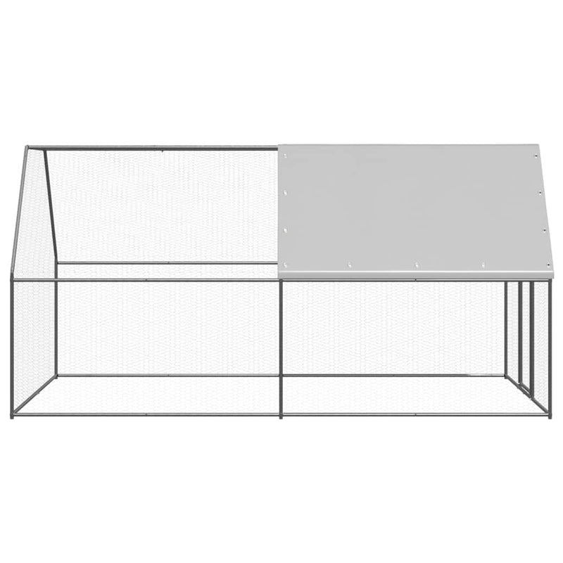 vidaXL kültéri horganyzott acél tyúkól 2 x 4 x 2 m