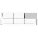 vidaXL kültéri horganyzott acél tyúkól 2 x 6 x 2 m