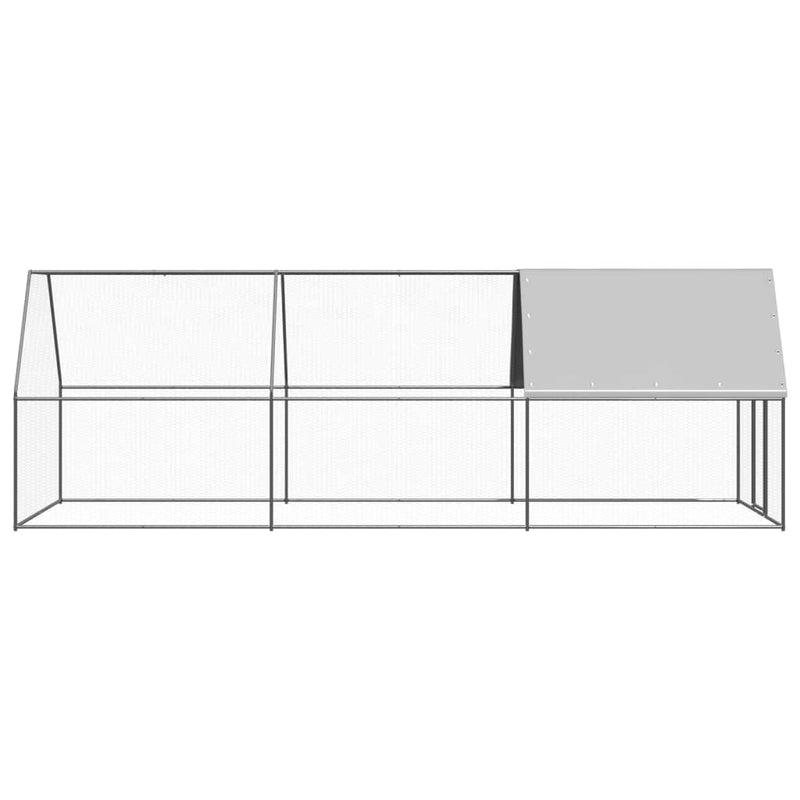 vidaXL kültéri horganyzott acél tyúkól 2 x 6 x 2 m