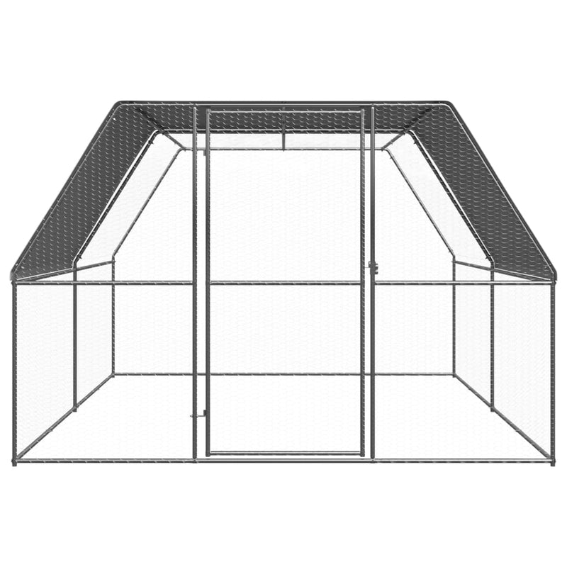 vidaXL kültéri horganyzott acél tyúkól 3 x 4 x 2 m
