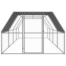 vidaXL kültéri horganyzott acél tyúkól 3 x 8 x 2 m