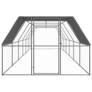 vidaXL kültéri horganyzott acél tyúkól 3 x 12 x 2 m
