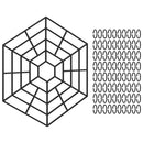 vidaXL 40 db fekete polipropilén tóvédő