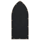 vidaXL homokszínű vas kerti tükör kültéri használatra 70 x 30 cm