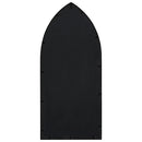 vidaXL fekete vas kerti tükör kültéri használatra 70 x 30 cm