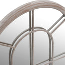 vidaXL homokszínű vas kerti tükör kültéri használatra 60 x 45 cm