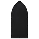 vidaXL fekete vas kerti tükör kültéri használatra 100 x 45 cm