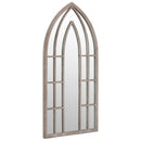 vidaXL homokszínű vas kerti tükör kültéri használatra 70 x 30 cm