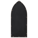 vidaXL homokszínű vas kerti tükör kültéri használatra 70 x 30 cm