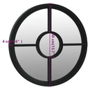 vidaXL fekete kerek vas kerti tükör kültéri használatra40 x 4 cm