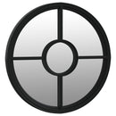 vidaXL fekete kerek vas kerti tükör cm kültéri használatra 60 x 4 cm