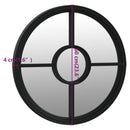 vidaXL fekete kerek vas kerti tükör cm kültéri használatra 60 x 4 cm