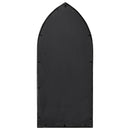 vidaXL fekete vas kerti tükör kültéri használatra 100 x 45 cm