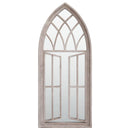 vidaXL homokszínű vas kerti tükör kültéri használatra 70 x 30 cm