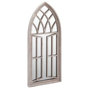 vidaXL homokszínű vas kerti tükör kültéri használatra 70 x 30 cm