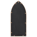 vidaXL homokszínű vas kerti tükör kültéri használatra 70 x 30 cm