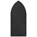 vidaXL fekete vas kerti tükör kültéri használatra 70 x 30 cm