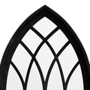 vidaXL fekete vas kerti tükör kültéri használatra 70 x 30 cm