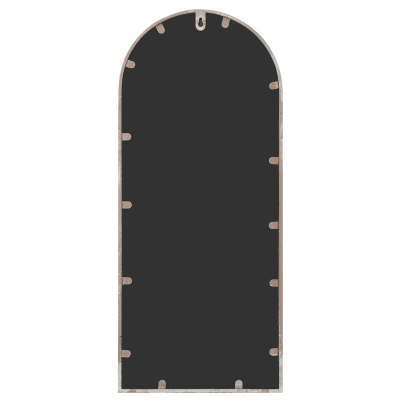 vidaXL homokszínű vas kerti tükör kültéri használatra 100 x 45 cm