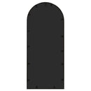 vidaXL fekete kerti vas tükör kültéri használatra 100 x 45 cm