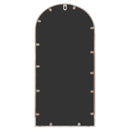 vidaXL homokszínű vas kerti tükör kültéri használatra 70 x 30 cm