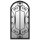 vidaXL fekete kerti vas tükör kültéri használatra 70 x 30 cm