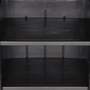 vidaXL fekete PP rattan kerti tárolószekrény 65 x 45 x 172 cm