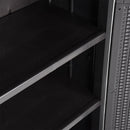 vidaXL fekete PP rattan kerti tárolószekrény 65 x 45 x 172 cm