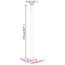 vidaXL krémszínű behúzható oldalsó terasznapellenző 180 x 600 cm