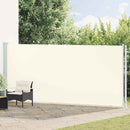 vidaXL krémszínű behúzható oldalsó terasznapellenző 180 x 600 cm