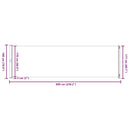 vidaXL piros behúzható oldalsó terasznapellenző 180 x 600 cm