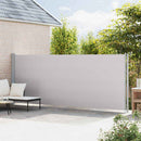 vidaXL szürke behúzható oldalsó terasznapellenző 180 x 600 cm