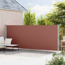 vidaXL barna behúzható oldalsó terasznapellenző 180 x 600 cm