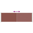 vidaXL barna behúzható oldalsó terasznapellenző 180 x 600 cm