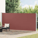 vidaXL barna behúzható oldalsó terasznapellenző 180 x 600 cm