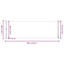 vidaXL fekete behúzható oldalsó terasznapellenző 200 x 600 cm