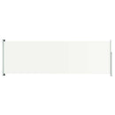 vidaXL krémszínű behúzható oldalsó terasznapellenző 200 x 600 cm