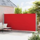 vidaXL piros behúzható oldalsó terasznapellenző 200 x 600 cm