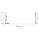 vidaXL piros behúzható oldalsó terasznapellenző 200 x 600 cm