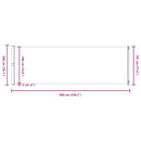 vidaXL szürke behúzható oldalsó terasznapellenző 200 x 600 cm