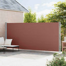vidaXL barna behúzható oldalsó terasznapellenző 200 x 600 cm